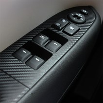 더뉴레이 카본 데칼 스티커 윈도우 기어, 02-2가솔린스타트버튼, 블랙무광, 1개