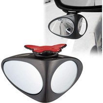 TOMALL 2 in 1 Car Blind Spot Mirror 360 Rotation Adjustable HD Glass Wide Angle Convex Rear View for, 왼쪽