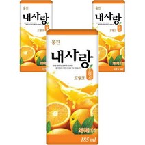 키워도 회의 미팅 회사 탕비실 사무실 간식 내사랑 드링크 오렌지 185mL 팩 24개 185ml, 3세트
