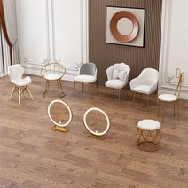 조개의자 미용 업소용 네일샵 디자인 실용적 왕관, 골든 화이트 새 둥지 의자