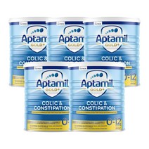 Aptamil 압타밀 골드+ 콜릭 콘스티페이션 생후 12개월 까지 Gold+ Colic Constipation Birth to 12 Months, 5개