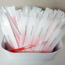 영미네일회용칫솔 고급미세모칫솔 원터치칫솔 호텔모텔사우나목욕탕치과용(핑크)100개, 1개, 100개