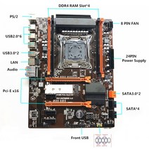 골든헬퍼 X99T-마더보드 세트 D4 X99 터보 메인보드 CPU 제온 E5 2666 V3 LGA 2011-3 2100MHz 16GB DDR4 RAM 메모리 REG ECC PC 게, [01] 마더 보드