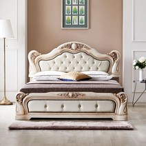 이노센트 부르주아 가죽침대 Q+텐셀매트리스 i100544, 월넛