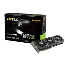 ZOTAC GTX 980 Ti AMP Edition 그래픽 보드 NVIDIA GeForce GTX 980Ti 탑재 VD5748 ZTGTX98TI-6GD5AMP01
