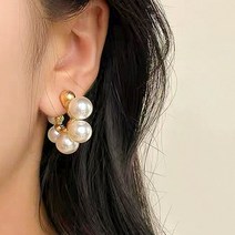 TQ 진주알 골드 진주 귀걸이 TQ0341Z