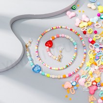 목걸이줄 국제 참신한 캔디 배색 아크릴 안경줄 큐트소녀 바람에 목이 걸리다 안경체인 마스크 밧줄 제조업체
