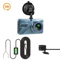 룸미러 블랙박스 후방 2채널 자동차 전후방 24h dash cam black box, 24시간 듀얼 카메라, 32g tf 카드