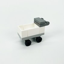 요고요 레고 호환 블록 미니모델 소품 커스텀 악세서리 가구 나무 정원 주방 놀이공원 피규어 디오라마, 57. 카트
