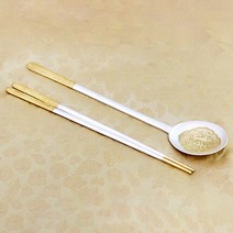 박씨상방 [박씨상방] 명품 전체금부 은수저 70% 93.75g, 선택완료, 달송학 실버 51