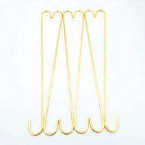 둥근 S 고리 철망 펜스망 에스자 걸이 모자 탕비실 정리 S자 행거 골드50cm