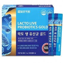 일양약품 락토 생 유산균 골드 프로바이오틱스 유산균 40억마리 30포 1개월분, 상세페이지 참조, 상세페이지 참조, 상세페이지 참조