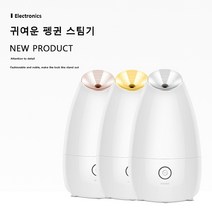 페이스 스티머 웜 미스트 페이스 홈 사우나 스파 가습기 스프레이어 미용 스티머, 골드