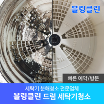 블링클린 드럼 세탁기청소 분해세척 (수원 용인 화성 오산 동탄 고덕 송탄), 분당/용인, 트윈워시