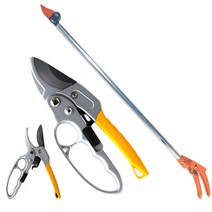 맥스 장대가위 +전지가위 (1세트) 나무 가위 조경 원예 정전 가지치기