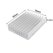 전자 LED 칩 냉각 열 분산을 위한 내밀린 알루미늄 싱크 방열기, 09 95x76x21.4mm