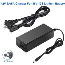 전기자전거충전기 전동스쿠터 일렉트릭킥보드 배터리 42v 2a 5a hoverboard 1 prong charger lithium wheel power for 36v jetson, 42v 5a, 유럽 ​​연합