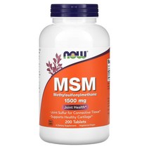 나우푸드 MSM 1500mg 200정, 1병