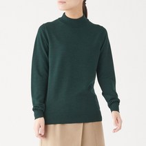 무인양품 MUJI 여성 목이 편한 저지 워셔블 하이넥 스웨터 W9AA877