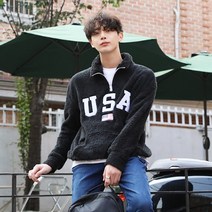 메이폴 USA 양털 반집업 후리스