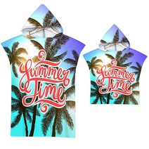 마이크로 화이버 패브릭 프린트 후드 비치 타월 성인용 고속 건조 수영장 판초 목욕 망토 가운 피트니스, 06 6_02 마이크로fiber 76x65