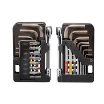 Topeak 래칫 로켓 라이트 기능 MTB 도로 자전거 T10/T25 Torx 체인 핀 차단기 육각 렌치 Aen Key Socke TT2, 1 set TT2589