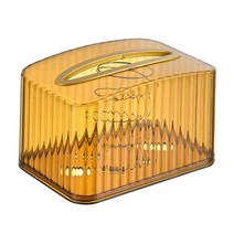 물 증거 티슈 상자 홈 인테리어 페이셜 종이 케이스 직사각형 냅킨 상자 홀더 레스토랑 호텔 사무실 책상에 대한, 18x12x11cm, 플라스틱, 호박색