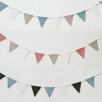 1+1+1(총3세트) 리브포어스 감성 캠핑 파티 삼각 가죽 가랜드 12P 3미터, 옵션A. 핑크+화이트+웜브라운(총3세트)