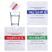 PH 표준 용액 측정기 교정 분말 PH4.01 PH6.86 PH9.18 3 개/세트, 01 White