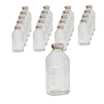 델몬트 쥬스 사각 유리병 핑크, 500ml., 100개