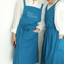 프렌치무드 어깨끈 스트랩 방수 앞치마 5type, 단품, 선택:아보카도 그린