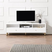 히트가구 [착불] D431 서랍 거실장 1500 2colors, 그레이화이트