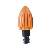 정원청소도구 The Water Rocket Cleaning Nozzle Drain Pipe Tools Dredge Flusher, 01 Orange