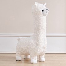 귀여운 알파카 의자 거실 장식 1인 소파 캐주얼 캐릭터 심플 모던 애니멀 홈 카페 장식, 04 화이트-큰 조약105cm