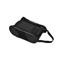 125533 골프화가방 골프 신발 케이스 블랙 및 블루 휴대용 스포츠 신발 가방 스포츠 골프를 위한 심플하고 편안한 나일론, 검정