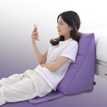 우리하루 프리즘 논슬립 삼각 등받이쿠션 M, 그린