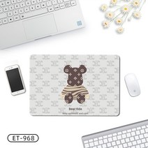 노트북상판 바둑판 칸 미니 사이즈 마우스패드 여성 스위트 심플 기숙사 공부 스터디 손목보호대 책상커버 4186341472, 370x250mm 3mm, ET-968