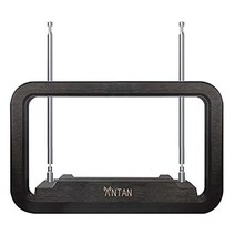 ANTAN DVB-T655VA 실내 TV 안테나 25-35 마일 범위 - 8K 4K 1080P UHF VHF 프리뷰 채널 지원 더 긴 3m(10피트) 동축 케이블 블랙