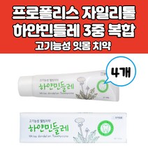 시린이치약 잇몸치약 천연 잇몸에 좋은 식물성 자연 유래 기능성 치약 프로폴리스 하얀민들레추출물 자일리톨 함유 8가지 유해성분 무첨가, 4개, 150g