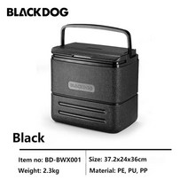 낚시 박스 쿨러 캠핑 자동차 절연 상자 야외 피크닉 쿨러 시간 신선도 낚시 얼음 양동이, 01 Black
