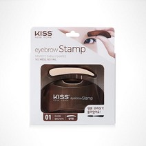 키스뉴욕 아이브로우 스탬프다크브라운내추럴브라운아치형일자형, 키스뉴욕 아이브로우 스탬프-01