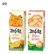 남양 과수원 190ml x 24팩(1box), 1세트, 과수원 오렌지12팩+복숭아12팩