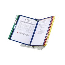디스플레이 포켓 10개 다양한 색상 20장 용량의 Tarifold 데스크탑 참조 시스템D291