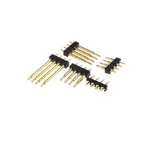 스프링 장착 포고 핀 커넥터 4 위치 2.54 MM 피치 3.0 ~ 높이 2 개 단일 스루 홀 주문 PCB 프로브, 03 Height H 6.0mm