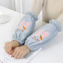 벨벳 바니 팔토시(블루그레이) 작업용토시 미술팔토시, 상세페이지 참조