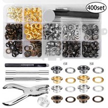 Fenrry전문 스냅 패스너 키트 도구 펀칭 4mm 6mm 금속 버튼 프레스 스토리지 박스 포함 200400 세트, B