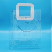JUNI 투명 PVC 토트백 비닐백 토드백 투명에코백