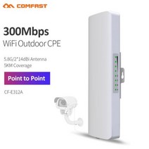 5-25KM 5GHz 야외 무선 브리지 장거리 와이파이 CPE 액세스 포인트 신호 증폭기 안테나 나노스테이션 익스텐더 AP, CHINA_2PCS Cheaper | CF-E312AV