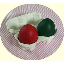 종이 계란 2구 화이트 100개 부활절 교회행사 선물포장