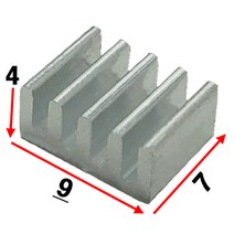 JINHA 방열판 알루미늄 방열패드 방열시트 7x9x4